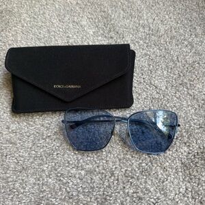 Dolce & Gabbana Blue Cat Eye Sunglasses